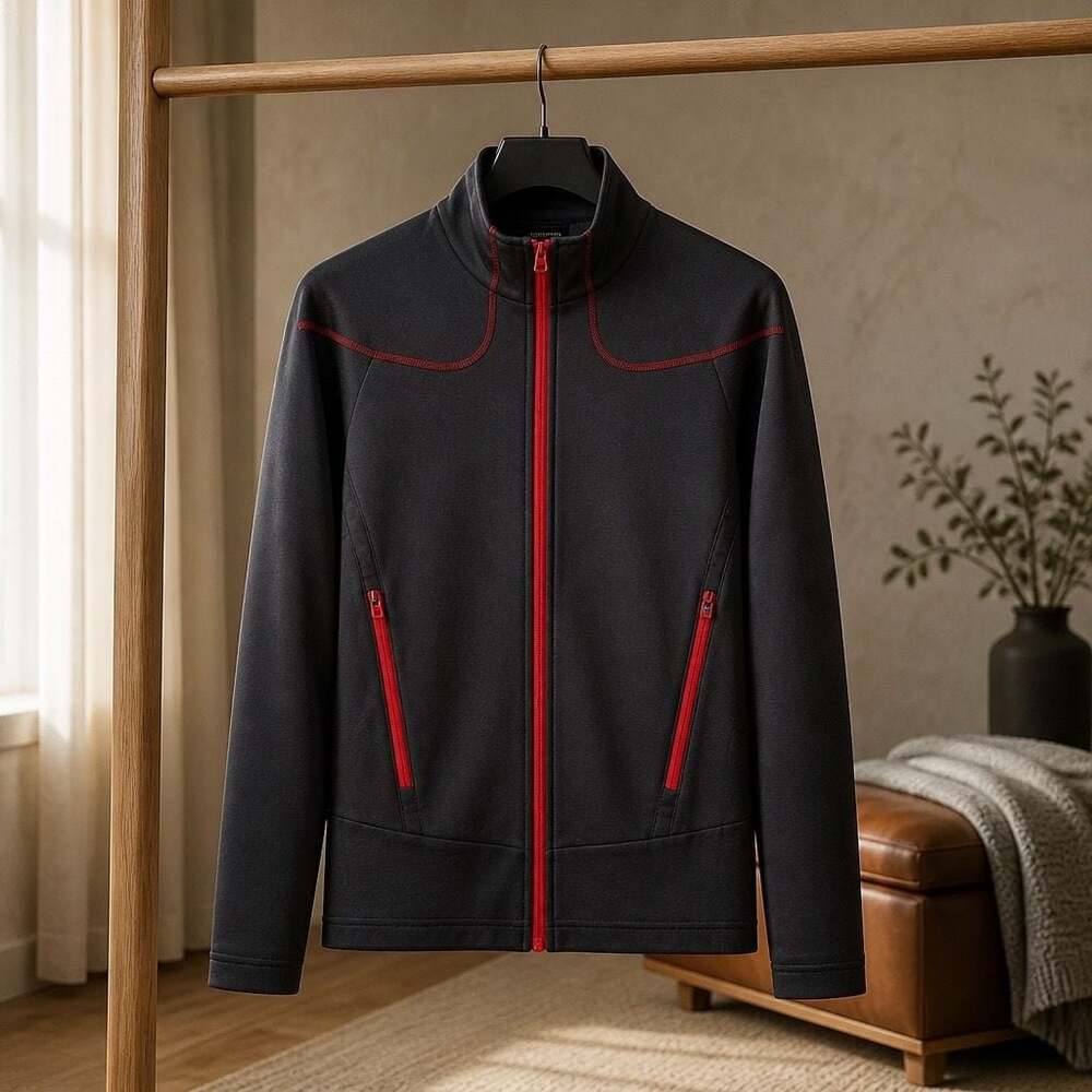 North End Sport Ladies Full Zip Athletic Jacket with Contrast Stitching #1151